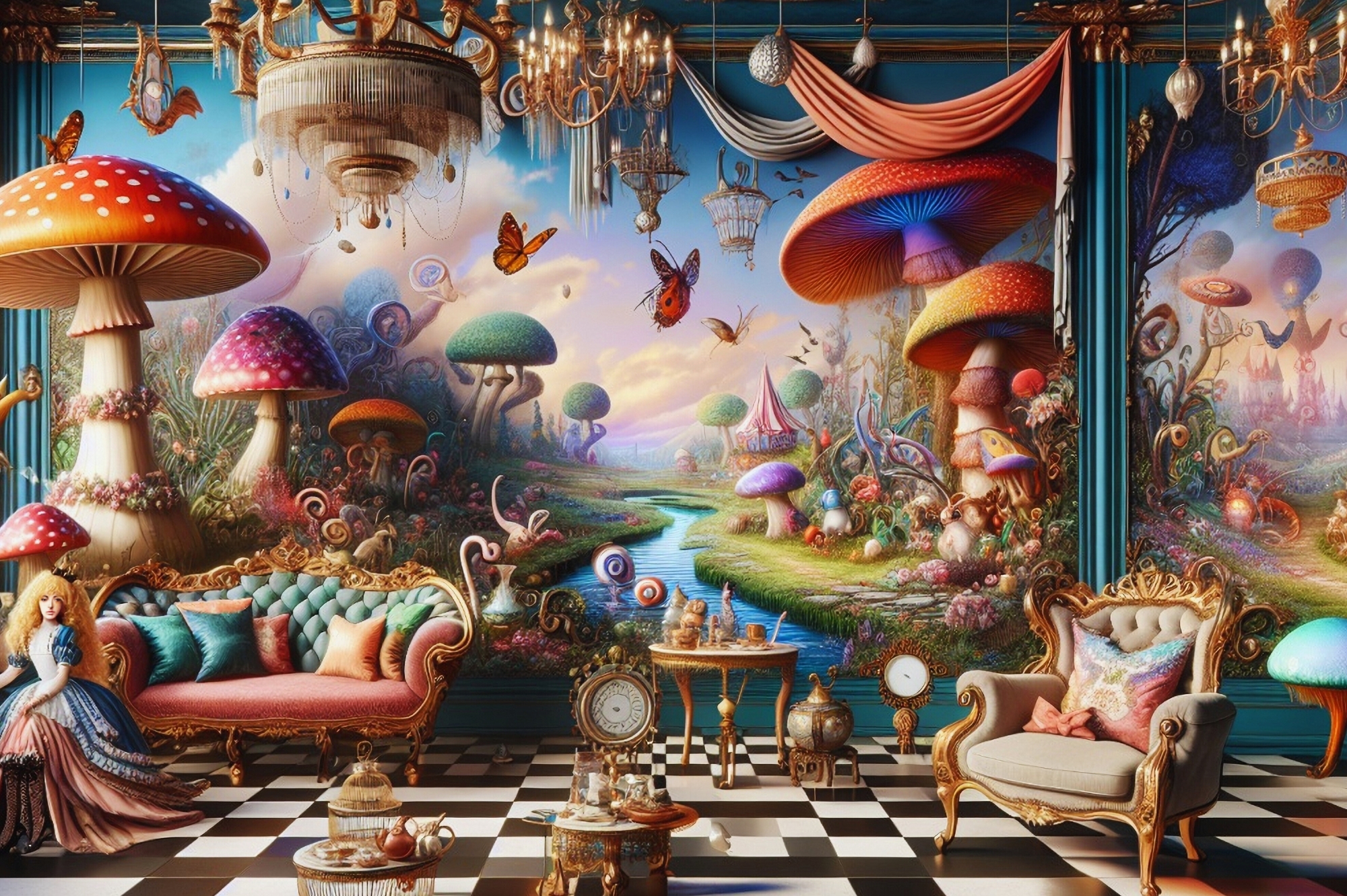 Festive Wonderland Background